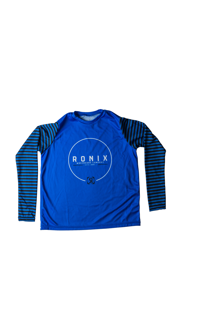 Boy's UV Shade Wick Dry Long Sleeve - Blue - Child