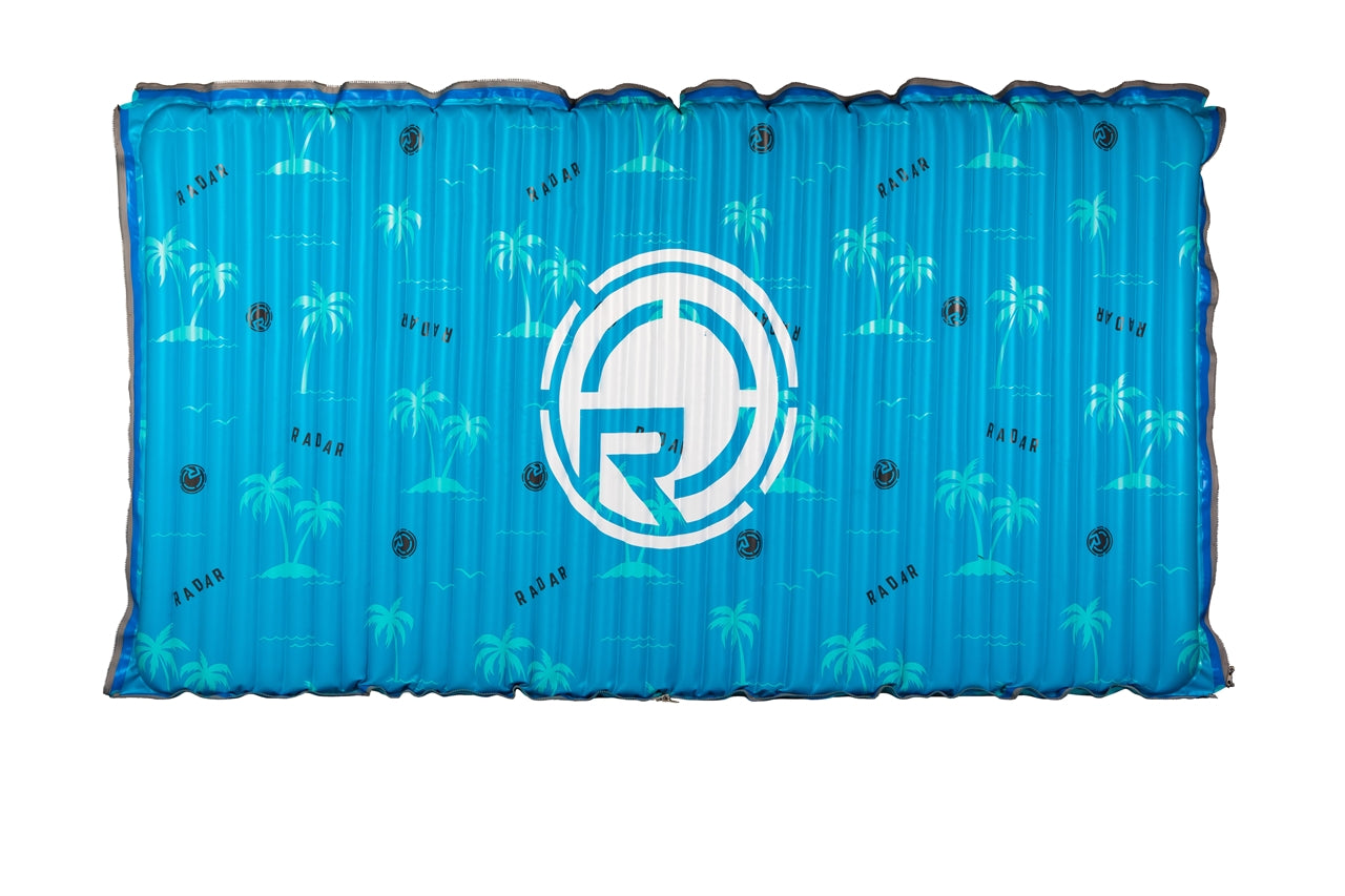 Cloud Water Mat - Blue Palms - 5' x 10'