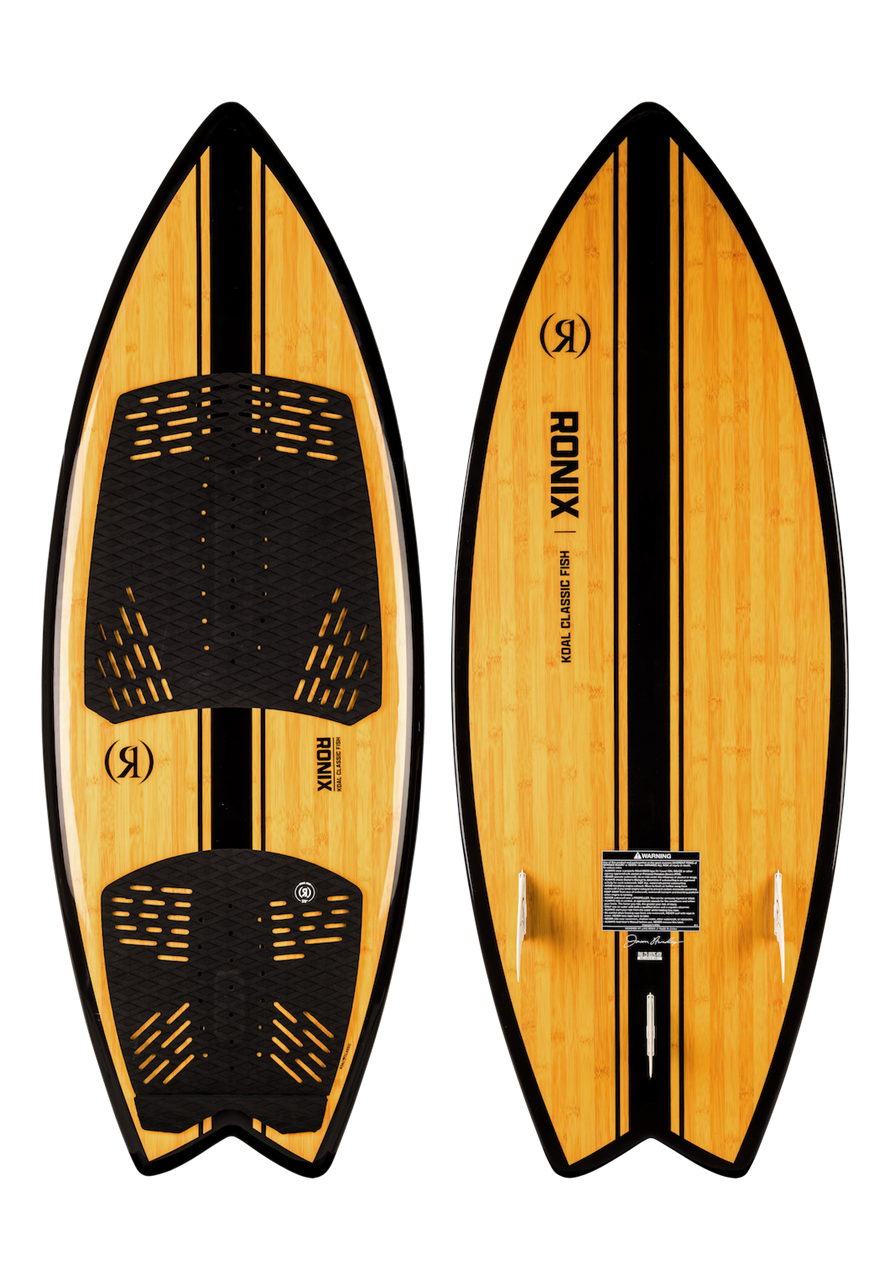 Koal Classic - Fish - Glossy Black / Bamboo - 5'6