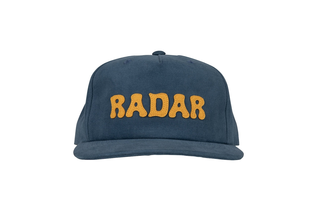 Backside Snapback - Vintage Blue / Mustard - Adjustable
