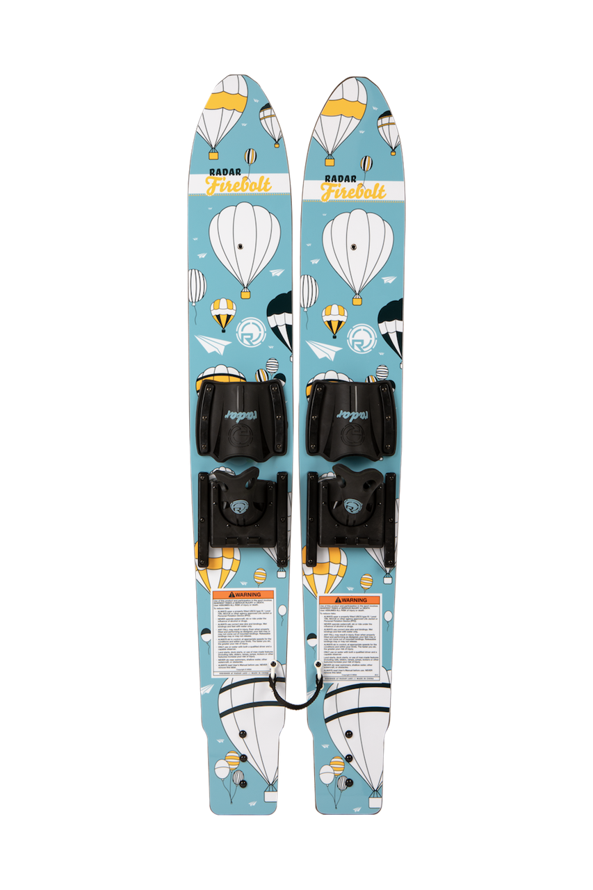 46 - Firebolt w/ Child Adj Horseshoe Bindings - Color Me In Hot Air Balloons