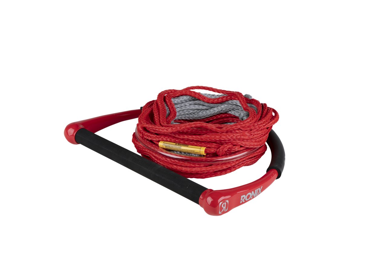 Combo 1.0 - TPR Grip 1 in. Dia. w/65ft. 4-Sect. PE Rope - Red / Grey