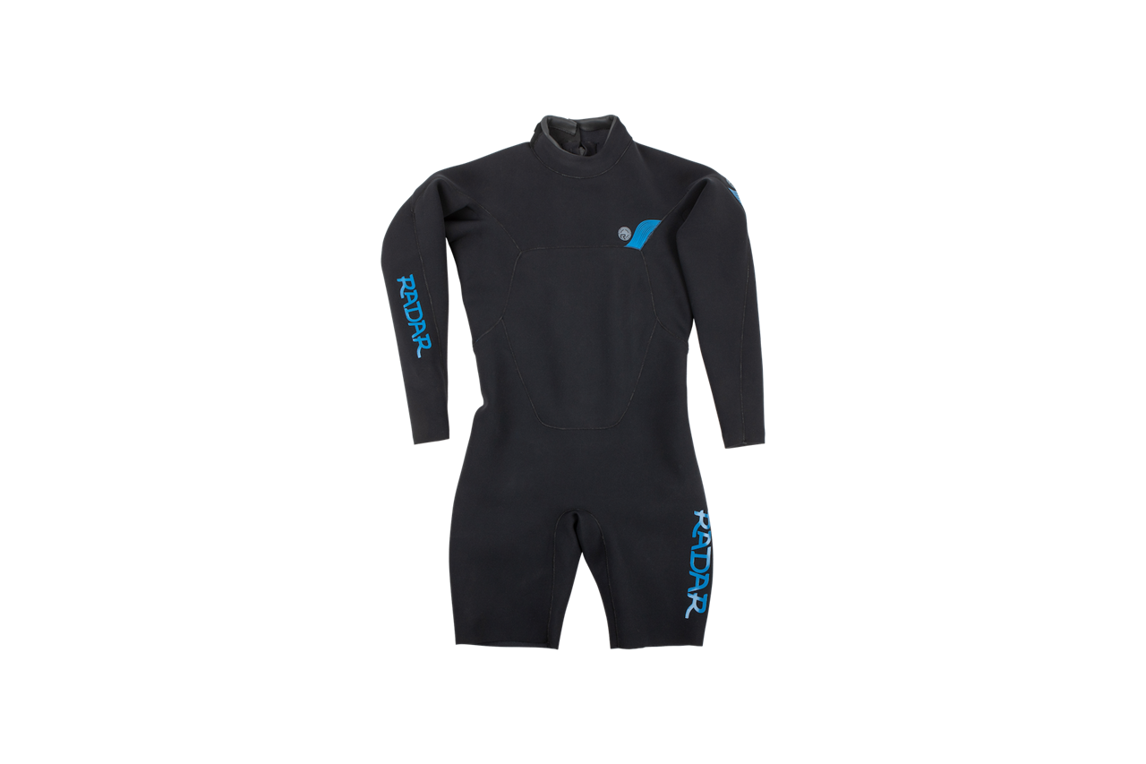 Long Sleeve Shorty - 2MM - Back Zip - Black - S