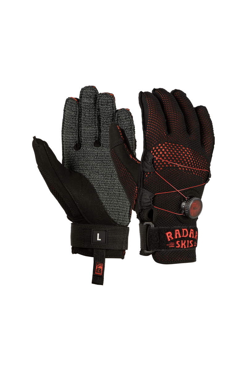 AirKnit-K - BOA - Inside-Out Glove - Black / Red - L