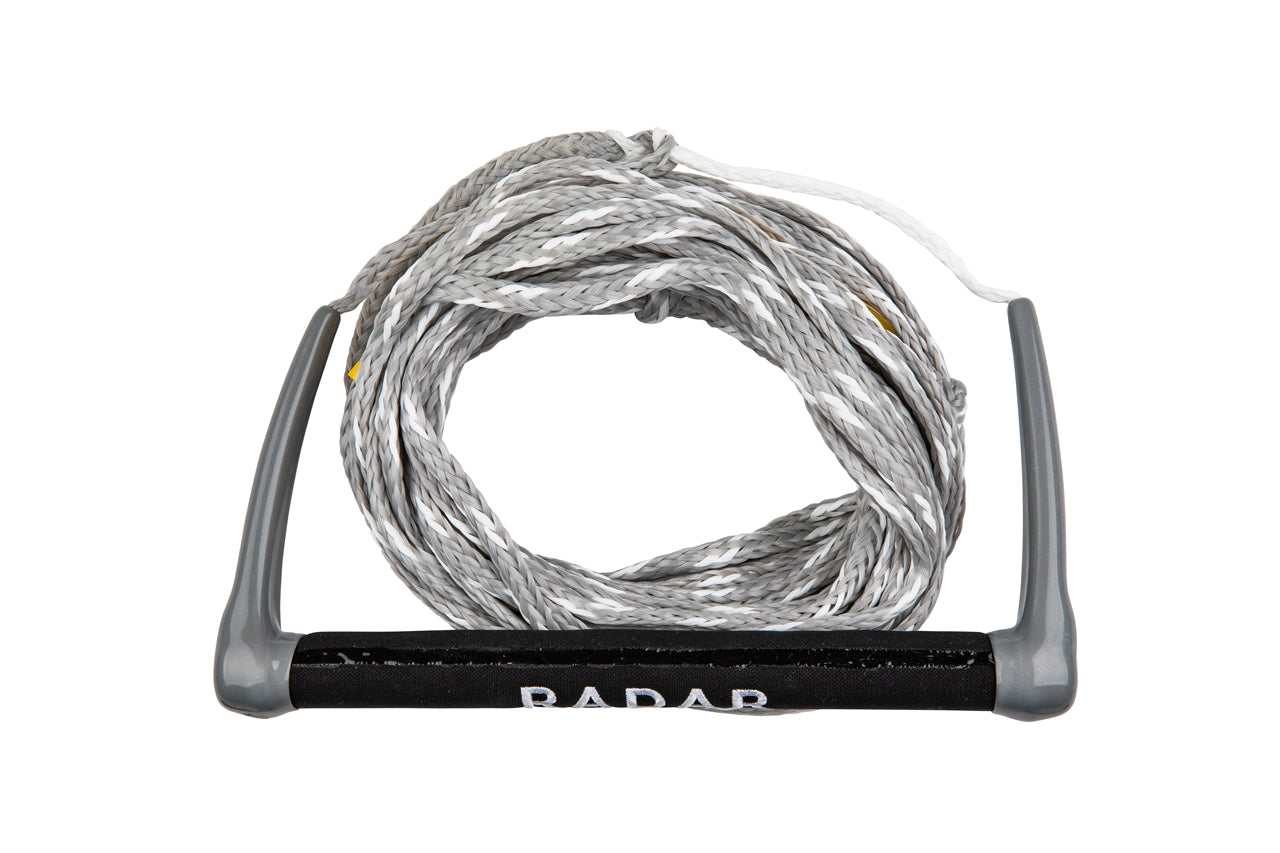 Global Water Sports - 13 in. Diam. Grip Handle 75 ft. Rope - White / Silver