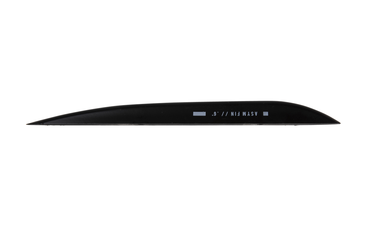 .8 in. - Fiberglass Asymmetrical Fin - (2 pack) - Black